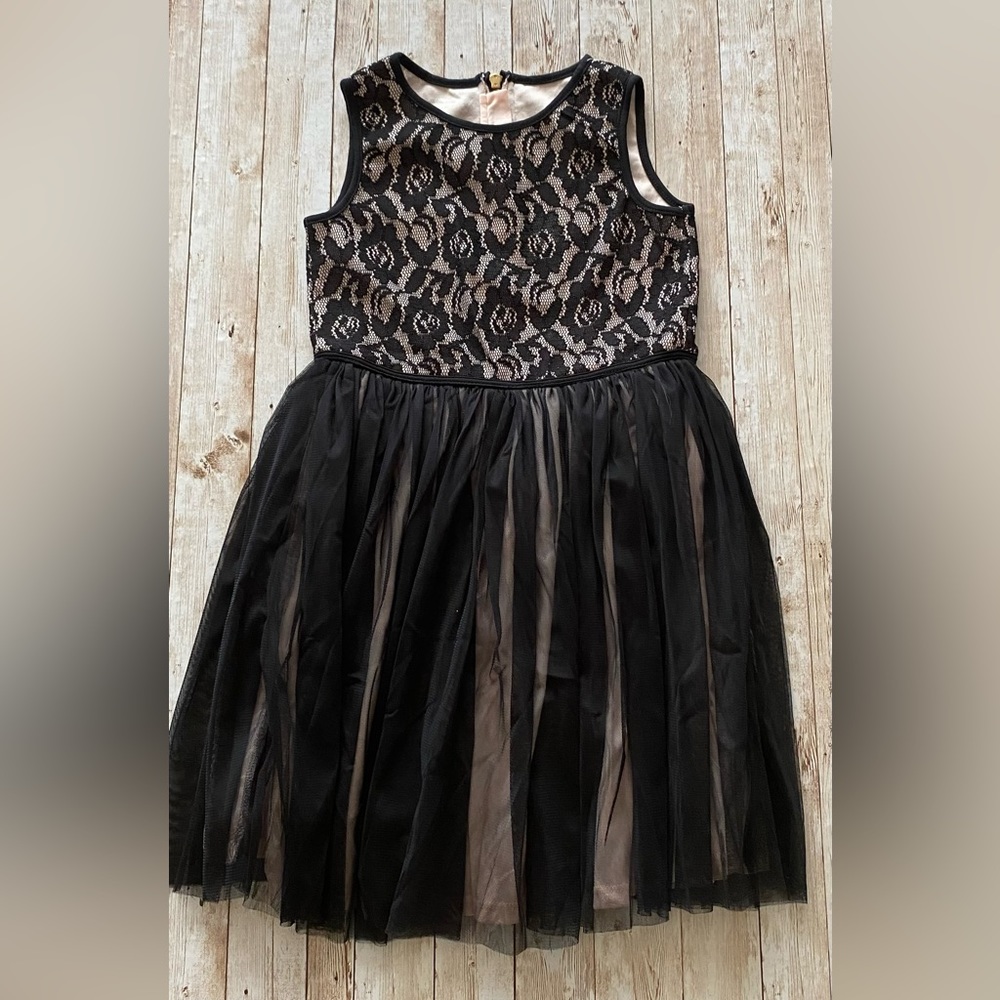 Girls dress size 8. Black with lace and tulle.